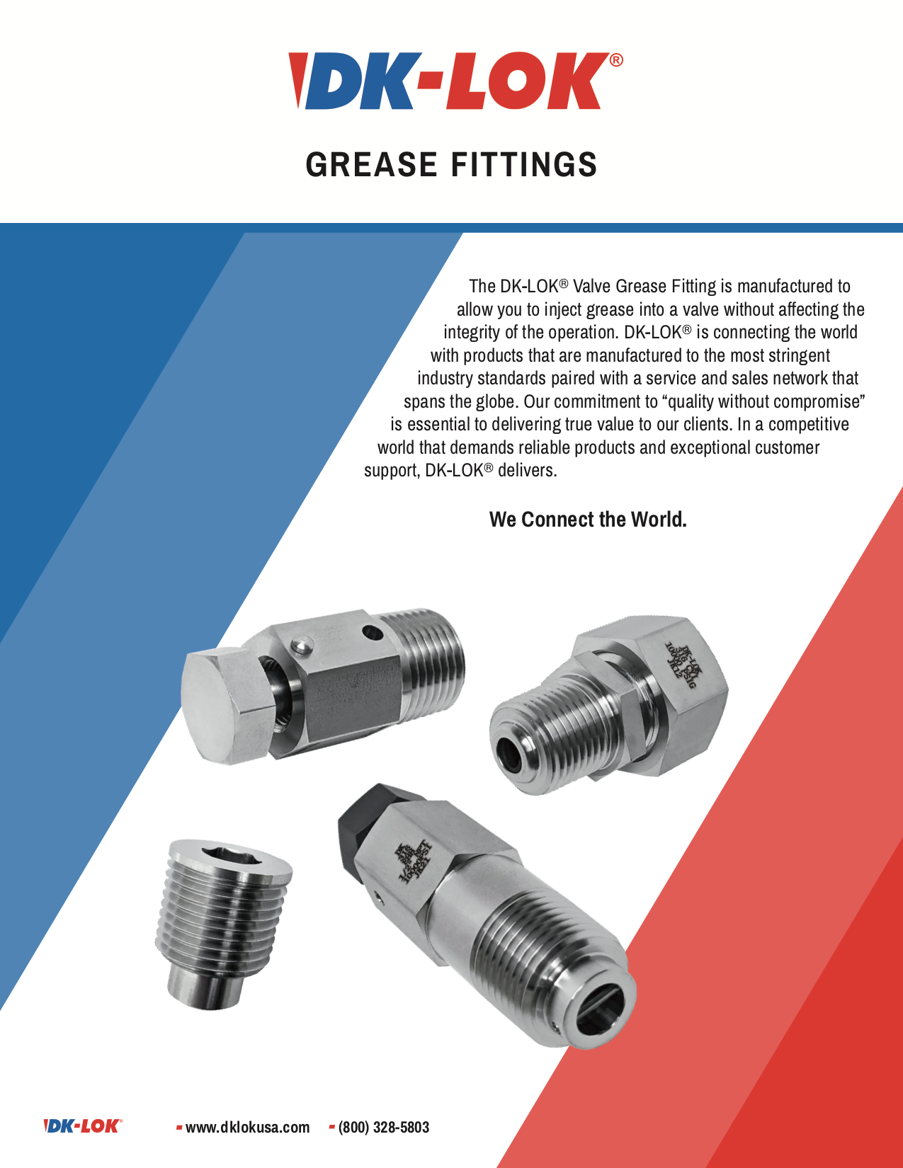 DK-LOK Grease Fittings Catalog Image